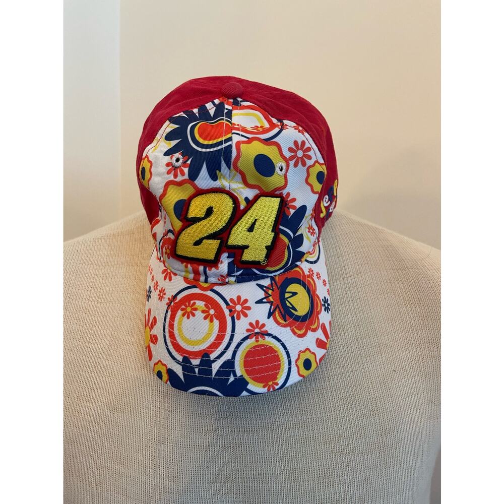 Jeff Gordon 24 NASCAR Chase Flowers Girls Adjustable Hat